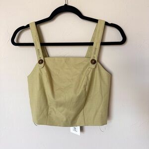 NWT Walter Baker green crop tank